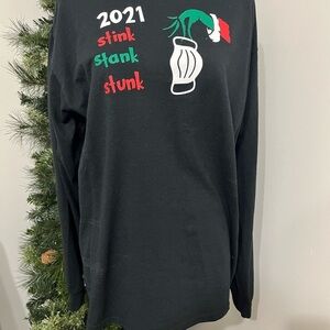 Jerzees Black Long Sleeve Shirt, Nostalgic 2021 Holiday